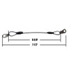 Stainless Safety Cable with Key Ring and Gasket (QM-390200)