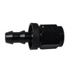  -4 AN Push-Lite Straight Hose End, Aluminum, Black (FRA-200104-BL)