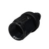  -4 AN Push-Lite Straight Hose End, Aluminum, Black (FRA-200104-BL)
