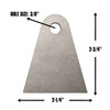 QM Universal Long Tab, 3/8" Hole, Titanium (QM-411400-T)