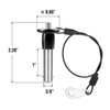 Push Pull Pin, 3/8" x 1.00" Positive Locking Quick Release Pin with Lanyard (QM-218141)