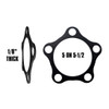 QM Wheel Spacers 1/8" Thick, 5-on-4-3/4, Aluminum (QM-205123-125)