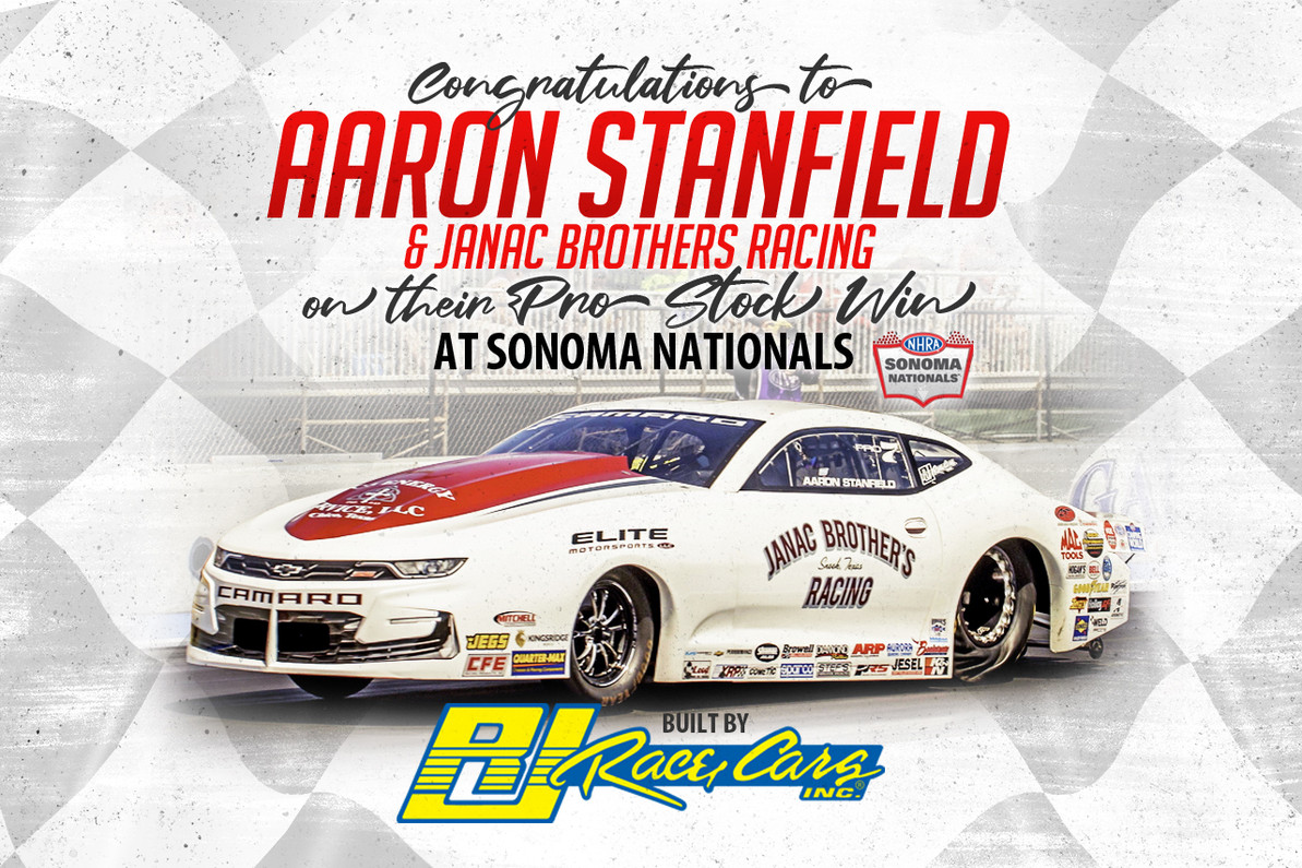 AARON STANFIELD CLAIMS SECOND PRO STOCK WIN THIS SEASON WITH HIS RJ RACE CARS BUILT CAMARO