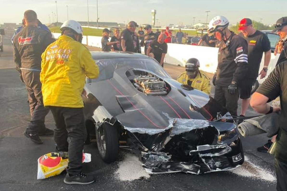 Allen Firestone's Repair Process Begins After Winning NHRA Top Sportsman in Topeka