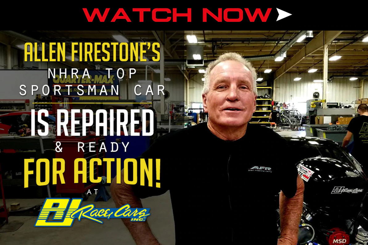 WATCH NOW: Allen Firestone's NHRA Top Sportsman Car Is Repaired & Ready For Action