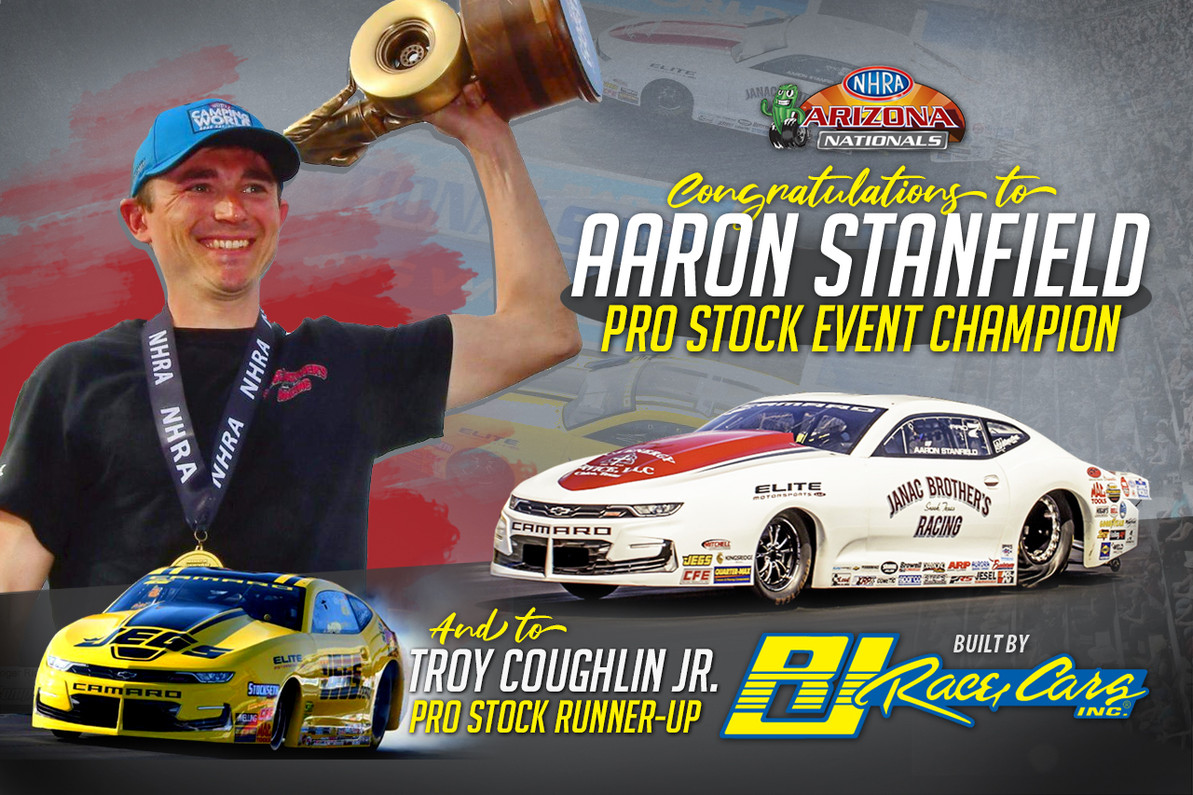 STANFIELD CLAIMS PRO STOCK CROWN AT ARIZONA NATIONALS in a RJ Race Car