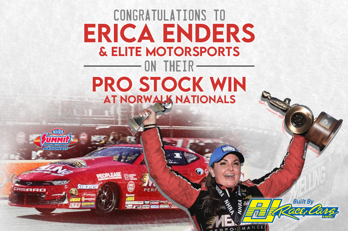 ENDERS BESTS ANDERSON IN CLASSIC PRO STOCK FINAL AT NORWALK NATIONALS DRIVING A RJ RACE CARS BUILT CAMARO! 