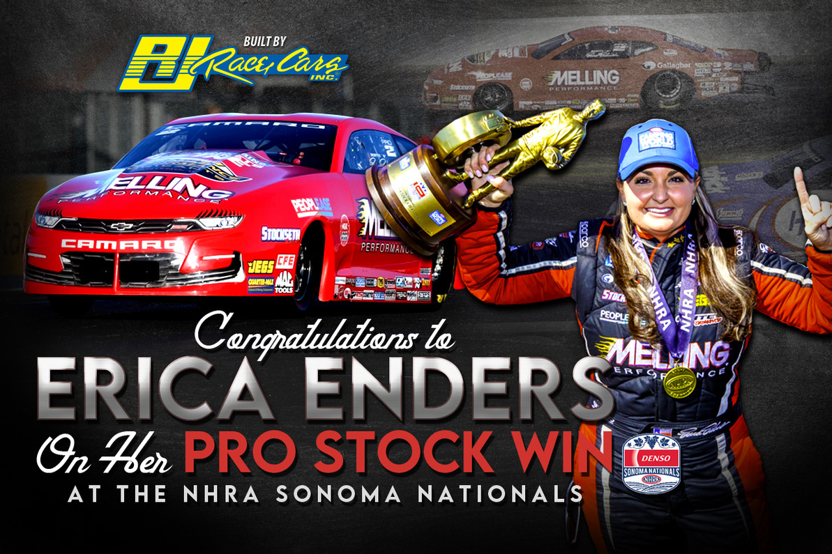 ENDERS FINALLY GETS COVETED SONOMA PRO STOCK WIN IN A RJ BUILT CAMARO