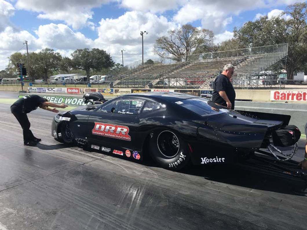 DANNY ROWE TESTS NEW CAR IN ORLANDO