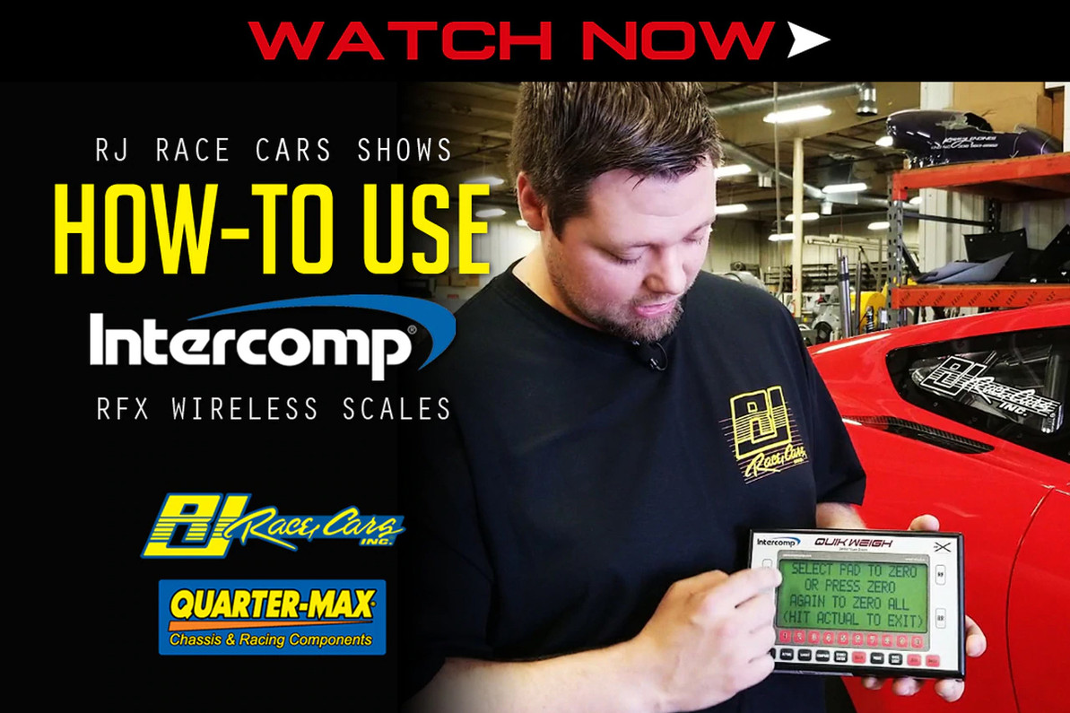 WATCH NOW: RJ Race Cars Shows How-To Use Intercomp RFX Wireless Scales