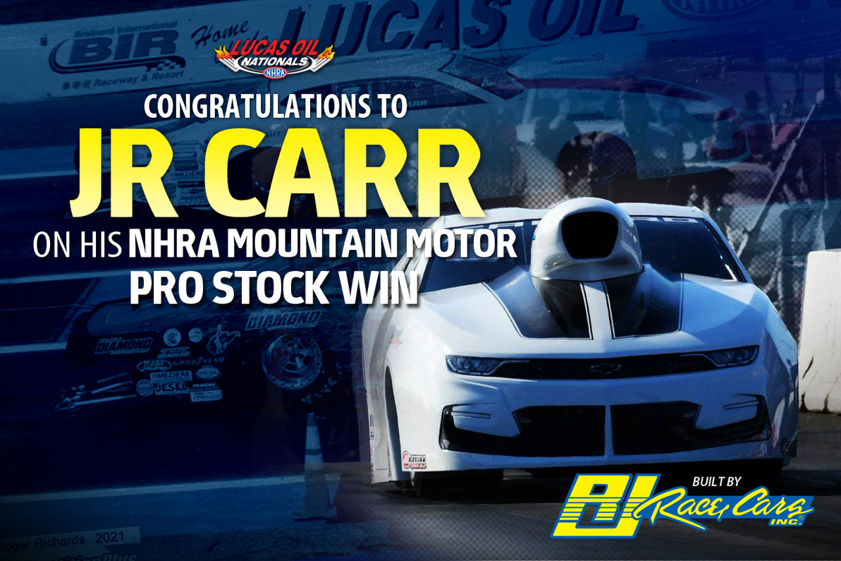 CARR DOMINATES EN ROUTE TO NHRA MOUNTAIN MOTOR PRO STOCK WIN IN A RJ RACE CARS CAMARO! 