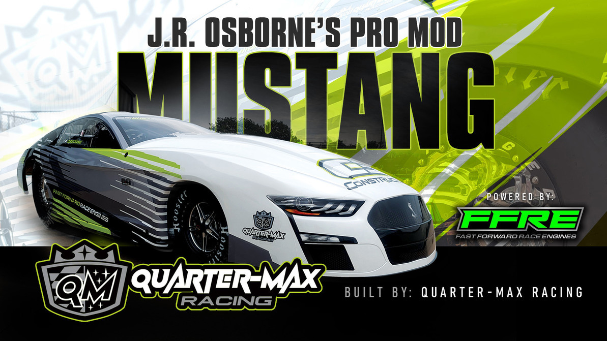 Quarter-Max Racing Unveils One-of-a-Kind Late Model Pro Mod Mustang for Hall of Famer J.R. Osborne, Powered by FFRE