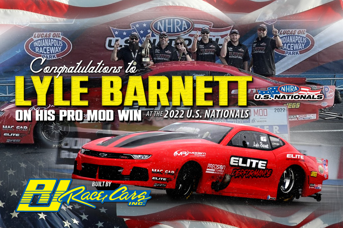 Lyle Barnett Captures NHRA Pro Mod Series Win At U.S. Nationals in a RJ built Camaro