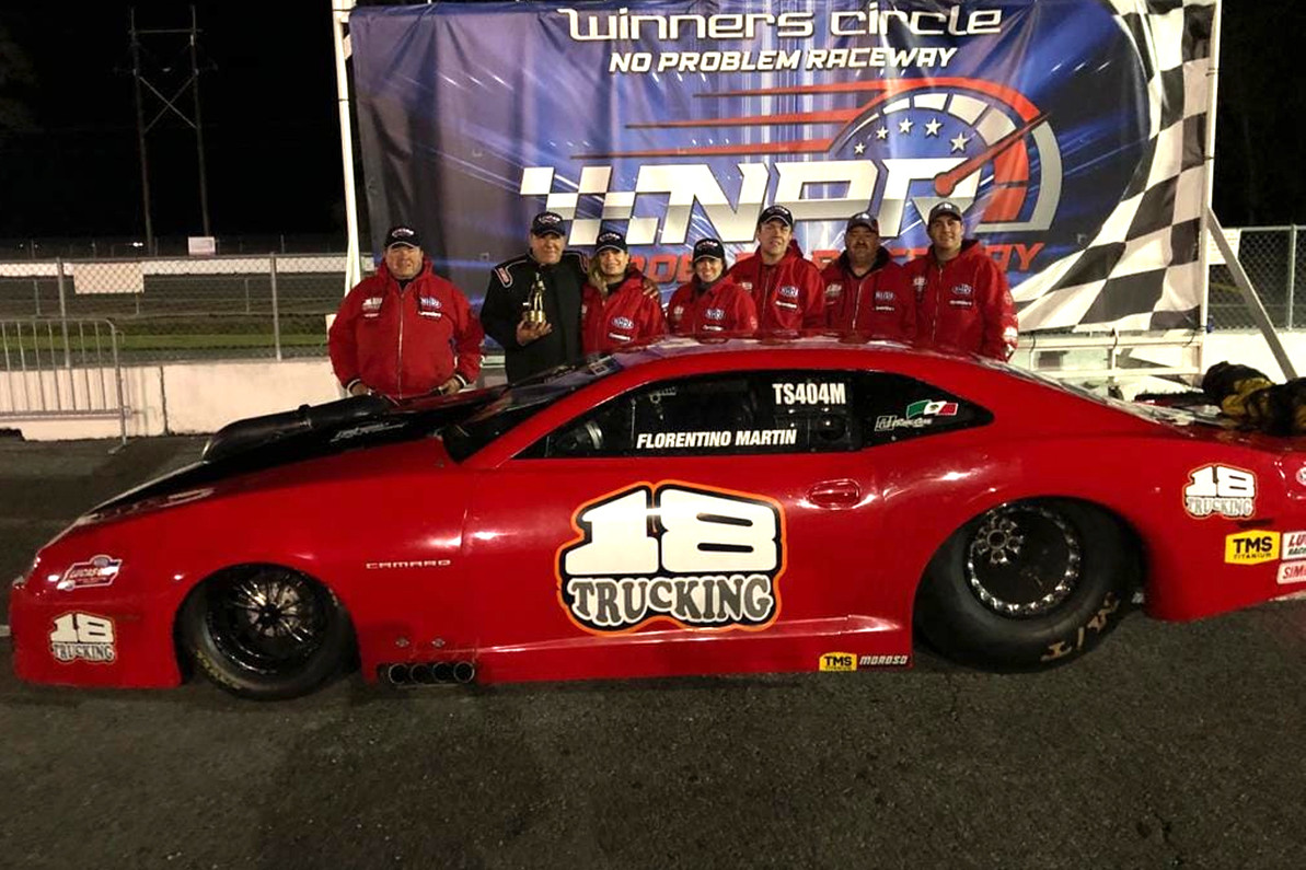 Rodriguez Racing claims a Top Sportsman Wally at a NHRA event driving a RJ Race Car