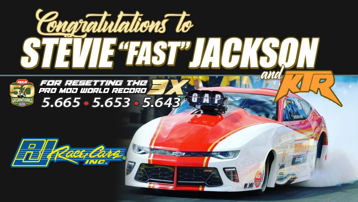 Stevie "Fast" breaks NHRA Pro Mod World Record with his new RJ/QM built Chevy Camaro