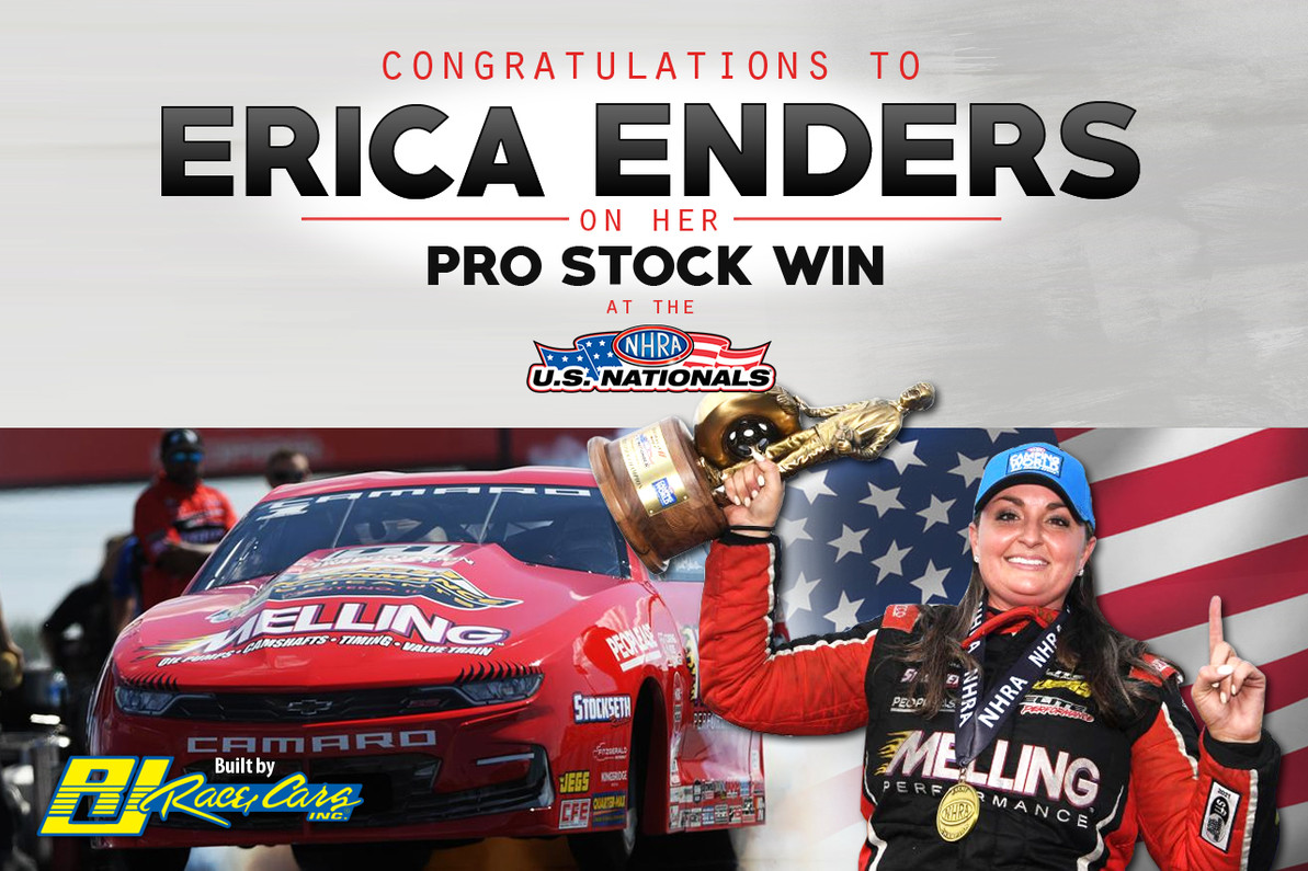 Enders comes through with the win at prestigious U.S Nationals driving a RJ built Camaro!