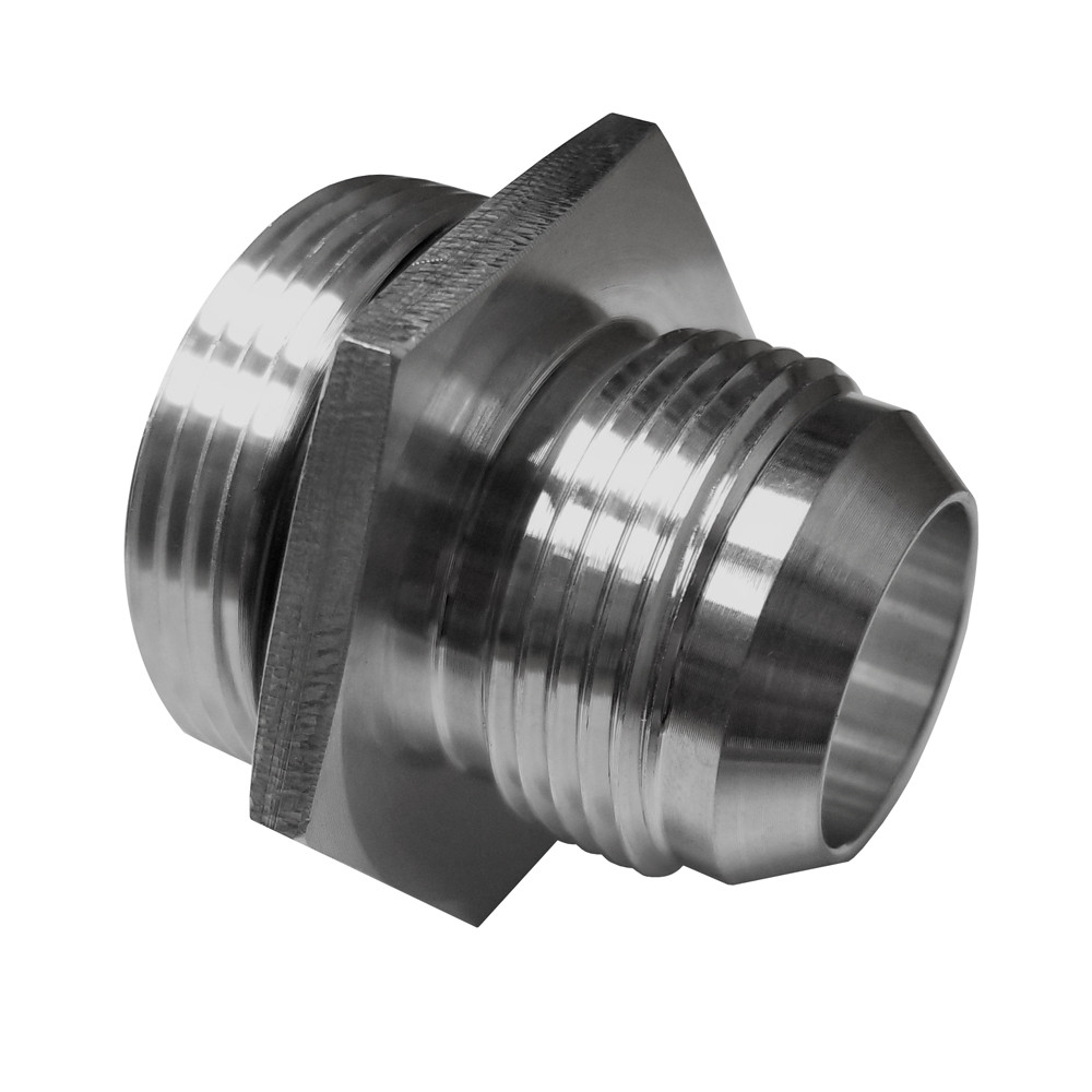 -20 AN Port to -16 AN Male Radiator Fitting, Aluminum | Quarter-Max