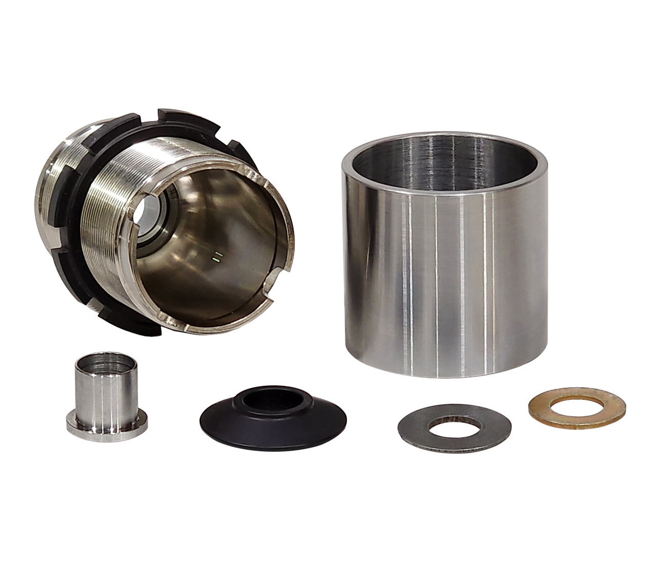 QuarterMax Threaded Adjustable Strut Cup Mount Kit For Long Travel Struts, Long, 4130 QuarterMax