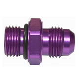 thumbnail image 2 of ColorFittings Purple -8AN 90° Swivel Hose End Fitting – Polished & Anodized, Laser Etched 2 of 3