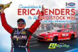 ERICA ENDERS CAPTURES STORYBOOK WIN IN HOUSTON’S FINAL RACE IN A RJ RACE CAR!