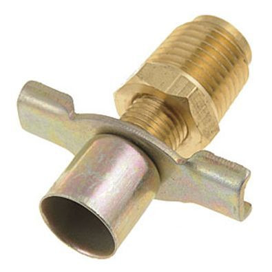 1/4 NPT Radiator Drain Petcock, Brass QuarterMax