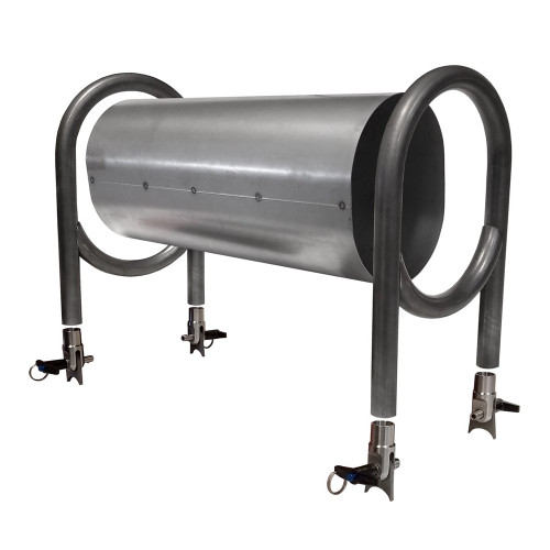 Quarter-Max Driveshaft Tunnel Kit, Tack Welded Cover, 18 in., 4130