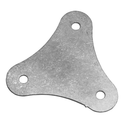 Quarter-Max Wing Strut Mount Backing Plate, Scalloped, Aluminum