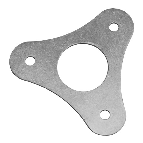 Quarter-Max Wing Strut Mount Backing Plate with Hole, Scalloped, Aluminum