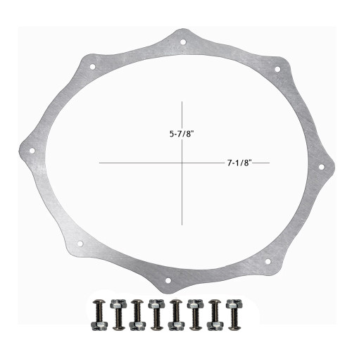 QM 7-1/8 in. x 5-7/8 in. Aluminum Body Exhaust Ring Kit (QM-219427)
