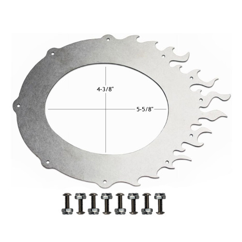 QM Trim to Fit Flame Aluminum Body Exhaust Ring Kit (QM-219430)