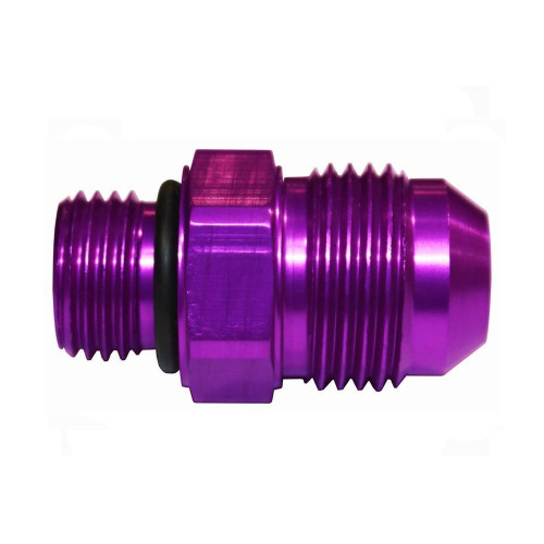 -8 AN Flare to -6 AN Straight Fitting, Aluminum, Purple