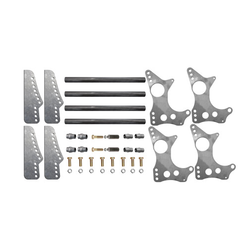 Quarter-Max 301101-3.25 4-Link Kit with Universal Chassis Brackets & 3-1/4 in. Axle Tube Hole Size Housing Brackets