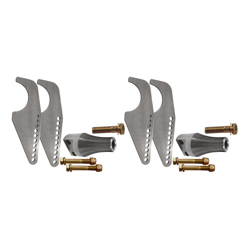 ベリーダンス Sufel boutiquo 4点set silver Billet Adjustable Double Shear Shock Mounts, 3/4