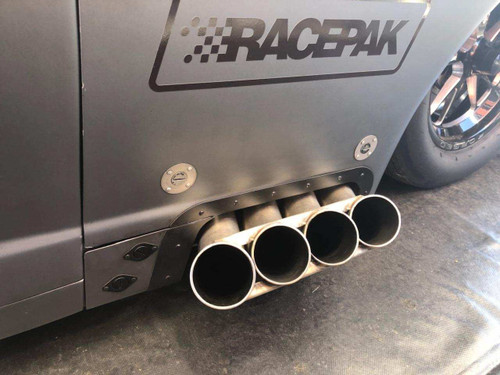 Zoomie Header Aluminum Body Exhaust Ring - Installed