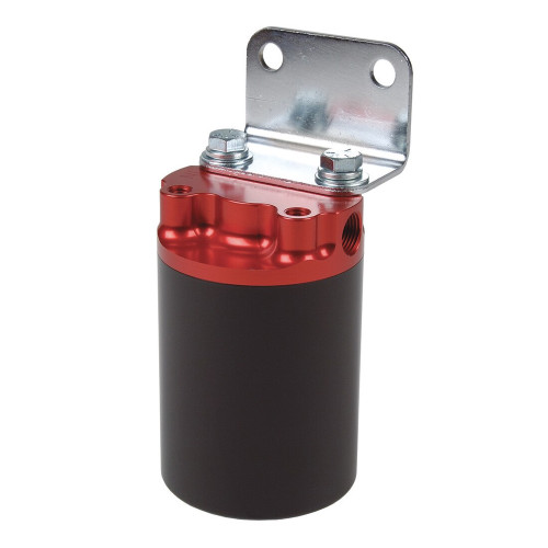 Aeromotive 12319 SS Series Filter, Canister, 100-m Stainless Mesh Element, 3/8" NPT, Red/Black