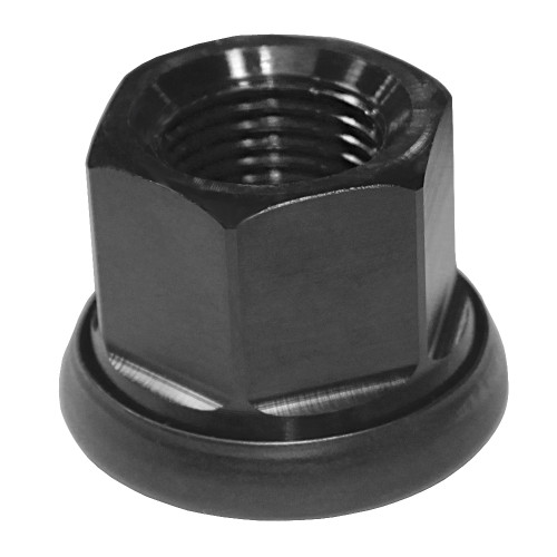 Quarter-Max 600067-1 Aluminum Lug Nut, Black, 11/16"-18 Threads