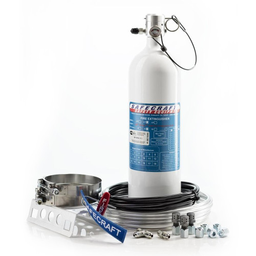 Safecraft 5 Lb Fire System, Fluoro FS Fire Protection Fluid, Pull Cable & Aluminum Tubing Kit LT5JAA