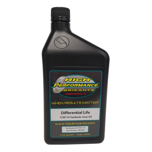 High Performance Lubricants DL75W110-Q 75W110 Differential Life Gear Oil, 1 Quart