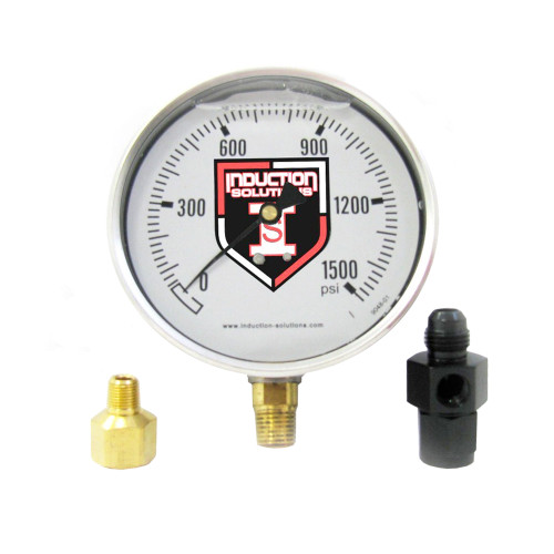 Induction Solutions 4 In. Liquid Filled Gauge, -4 AN, Black