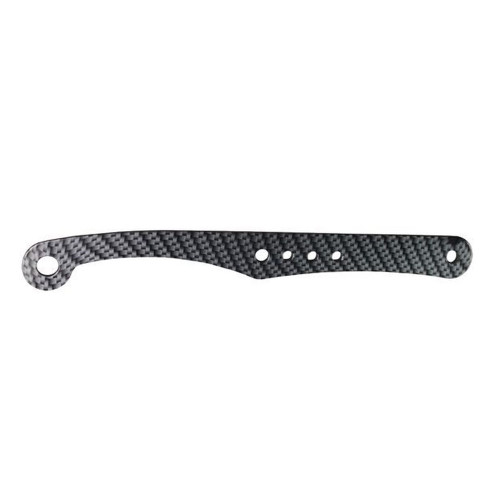 Parachute Handle, 1/8 in. Thick, Straight, Carbon Finish