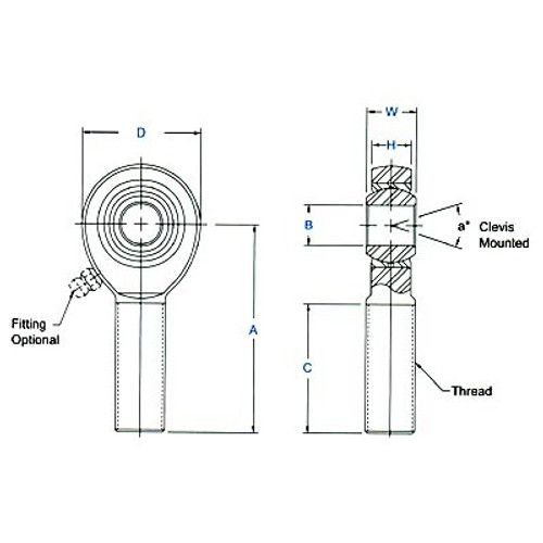 Rod End Diagram