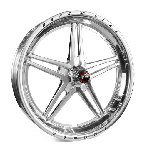 Race Star Wheels 63 Pro Forged, 17 in. x 3.5 in., Lg Strange, 1.75 in. BS, Polished