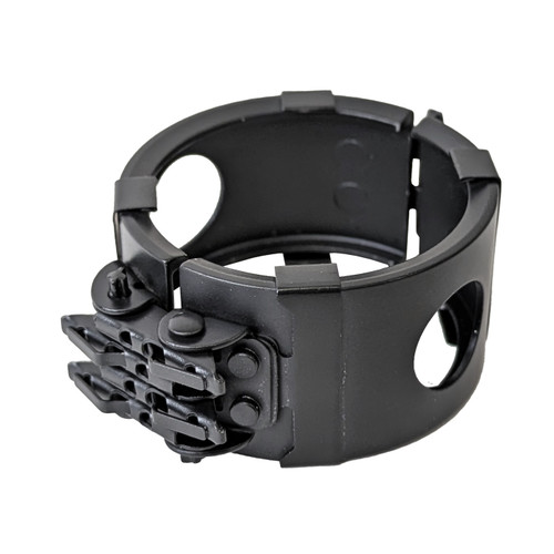20 Wiggins Clamshell Coupler - Black Anodized Aluminum | Quarter