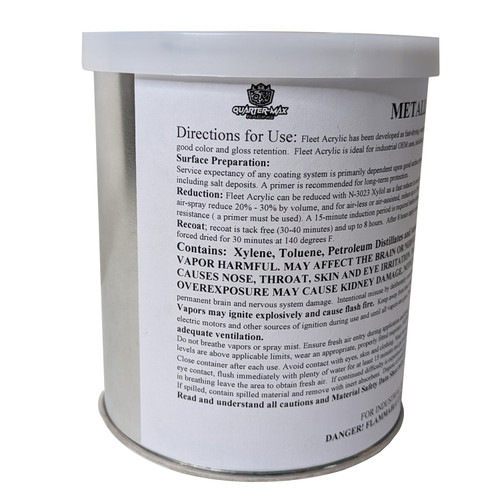 Quarter-Max Racing Chassis Touch Up Paint, 1 Quart, Metallic Grey