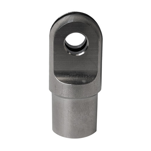 Clevis, Fits 5/8 in. OD x .050 in. W Tube, .140 in. Slot, .250 in. Hole, Titanium (QM-218118)