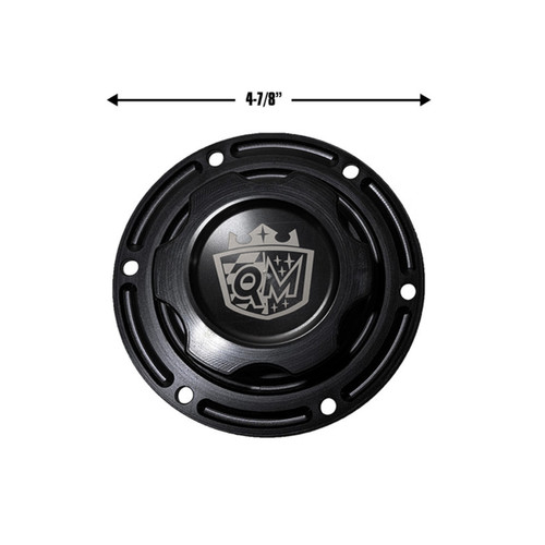 QM Fuel Cell Cap & Flange " Lite", Black Anodized (QM-219303)