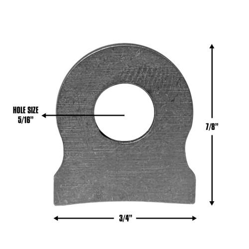 QM Universal Mounting Tab, .090" Thick, Titanium (QM-411259-T)