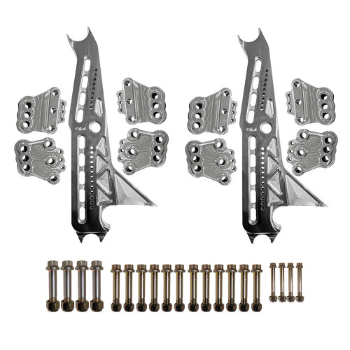 QM Xtreme 4-Link Billet Bracket Kit with Shark Fin