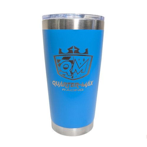 QM 20 oz Travel Tumbler, Quarter-Max Racing logo, Sky Blue (QM-670023-4)