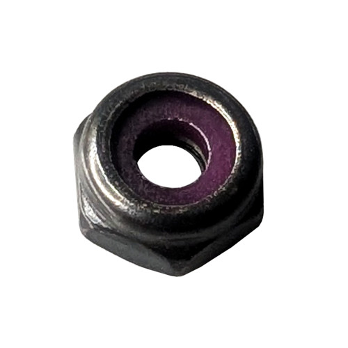 Thin Nylon Insert Nut, 8-32, Stainless Steel, Black Finish (Pack of 25) (MMC-90101A117)